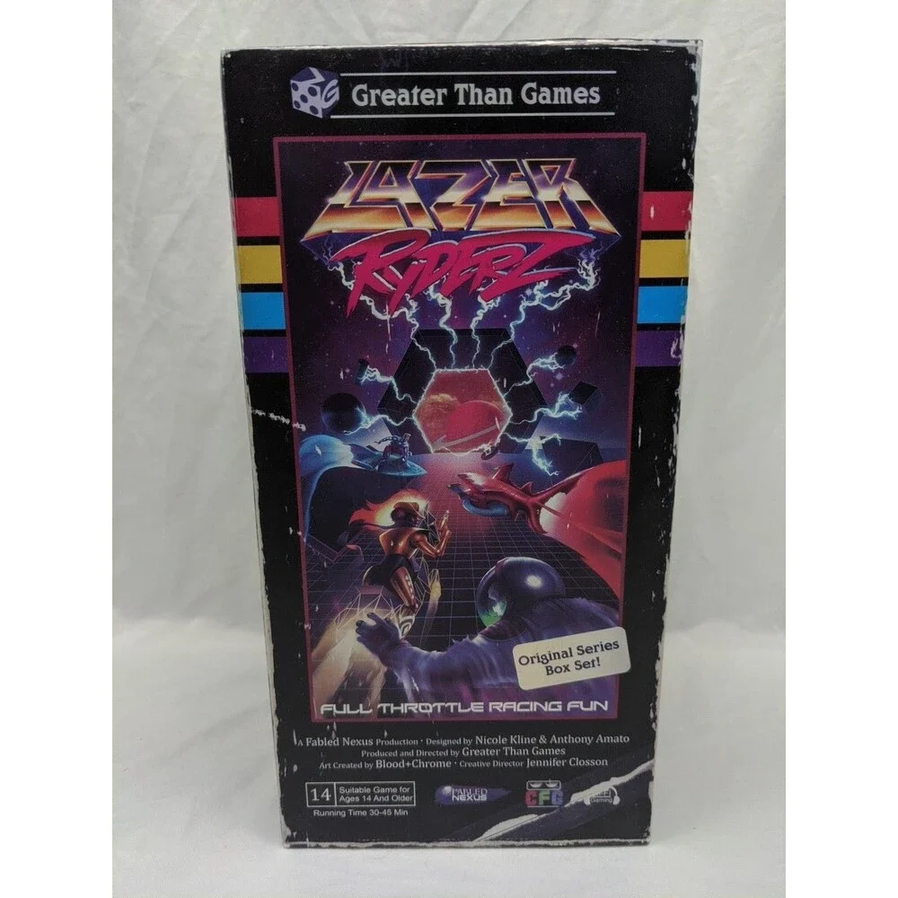 Greater Than Games Lazer Riderz Board Game Complete